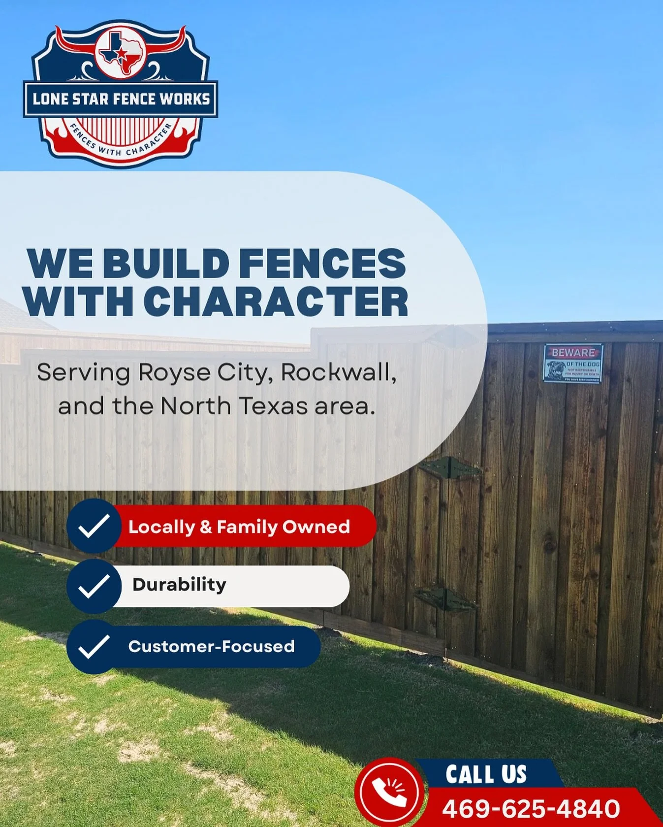🚨 North Texas&hellip;Do we have a fencing contractor for you! 🚨

Meet Lone Star Fenceworks 🤠
Your go-to fencing contractor serving Royse City, Rockwall, and the greater North Texas area.

We don&rsquo;t just build fences.
We build fences with char