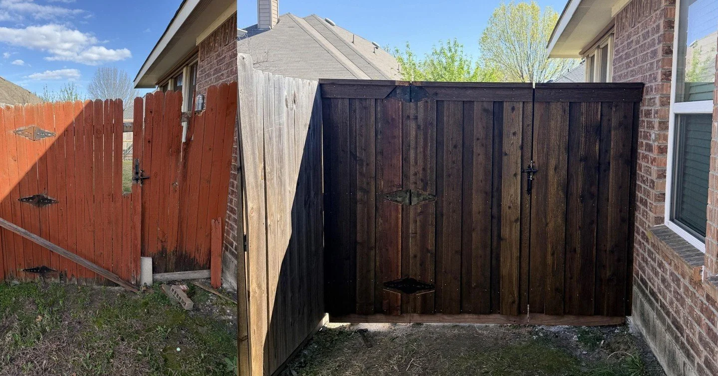 This is what curb appeal looks like 👇

Same house. Same fence line.
Just replaced the worn-out gate sections facing the road.

Crazy what a difference it makes.

If your fence is the first thing people see&hellip;
it shouldn&rsquo;t be the worst loo