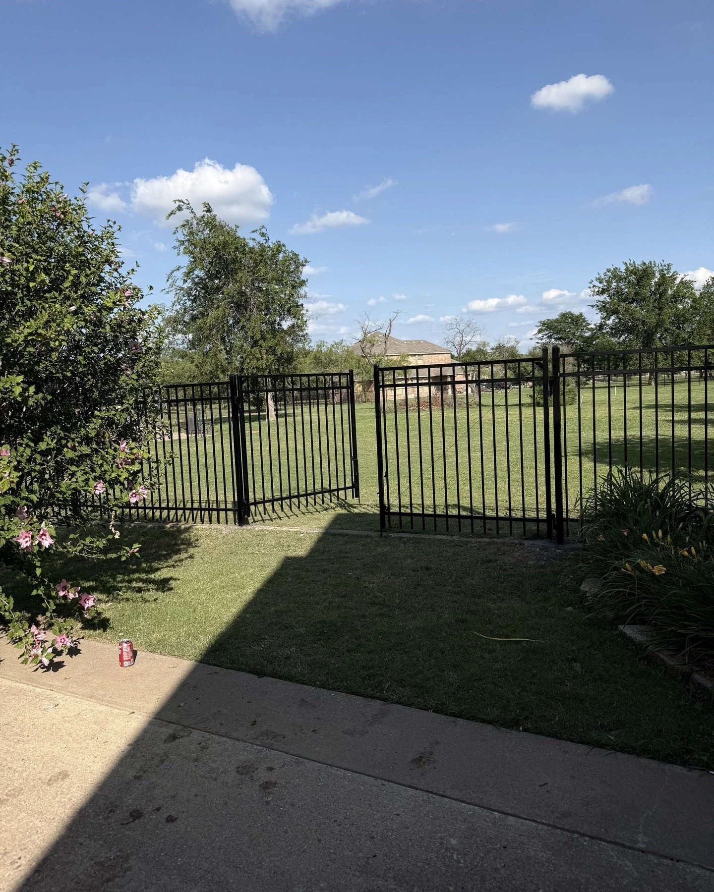 Another beautiful wrought iron fence completed by the Lone Star Fence Works team! 🔨

This custom 5' tall wrought iron fence provides the perfect combination of security, durability, and curb appeal. Whether you're enclosing a front yard, protecting 
