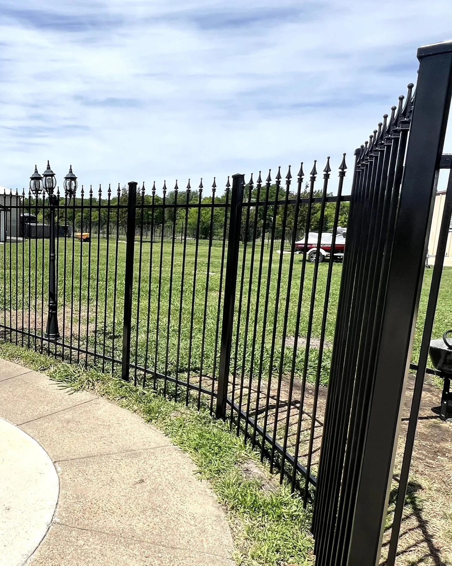 5' wrought iron fence painting and repair