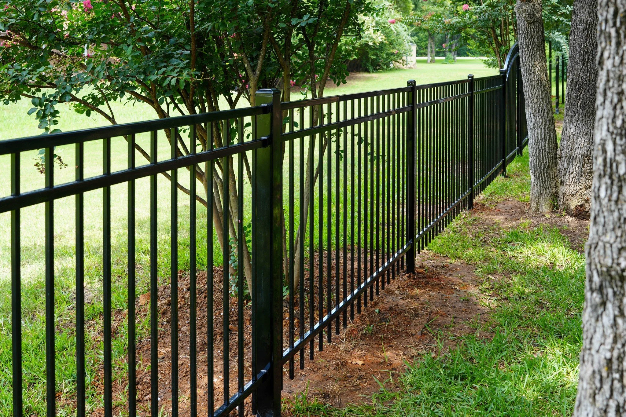 flat top wrought iron fence