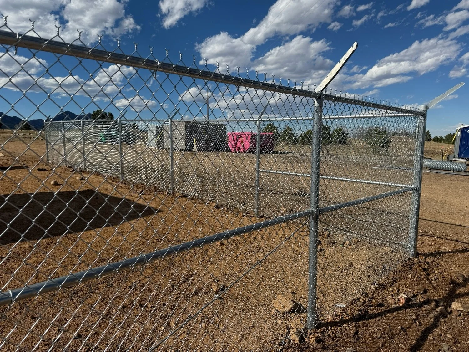 commercial chain link security fence