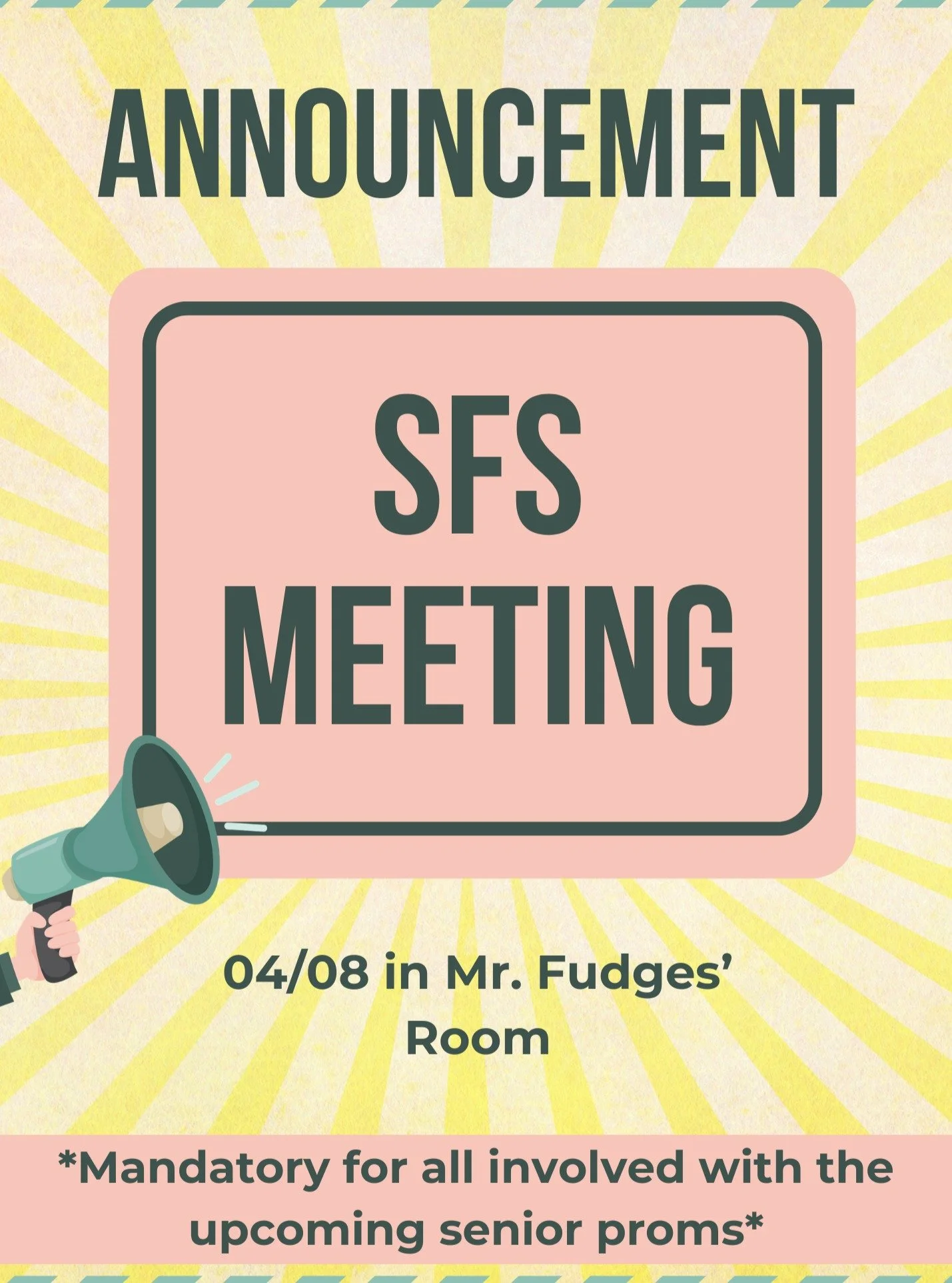 We will be planning the upcoming proms and creating committees. Please join us if you are signed up!