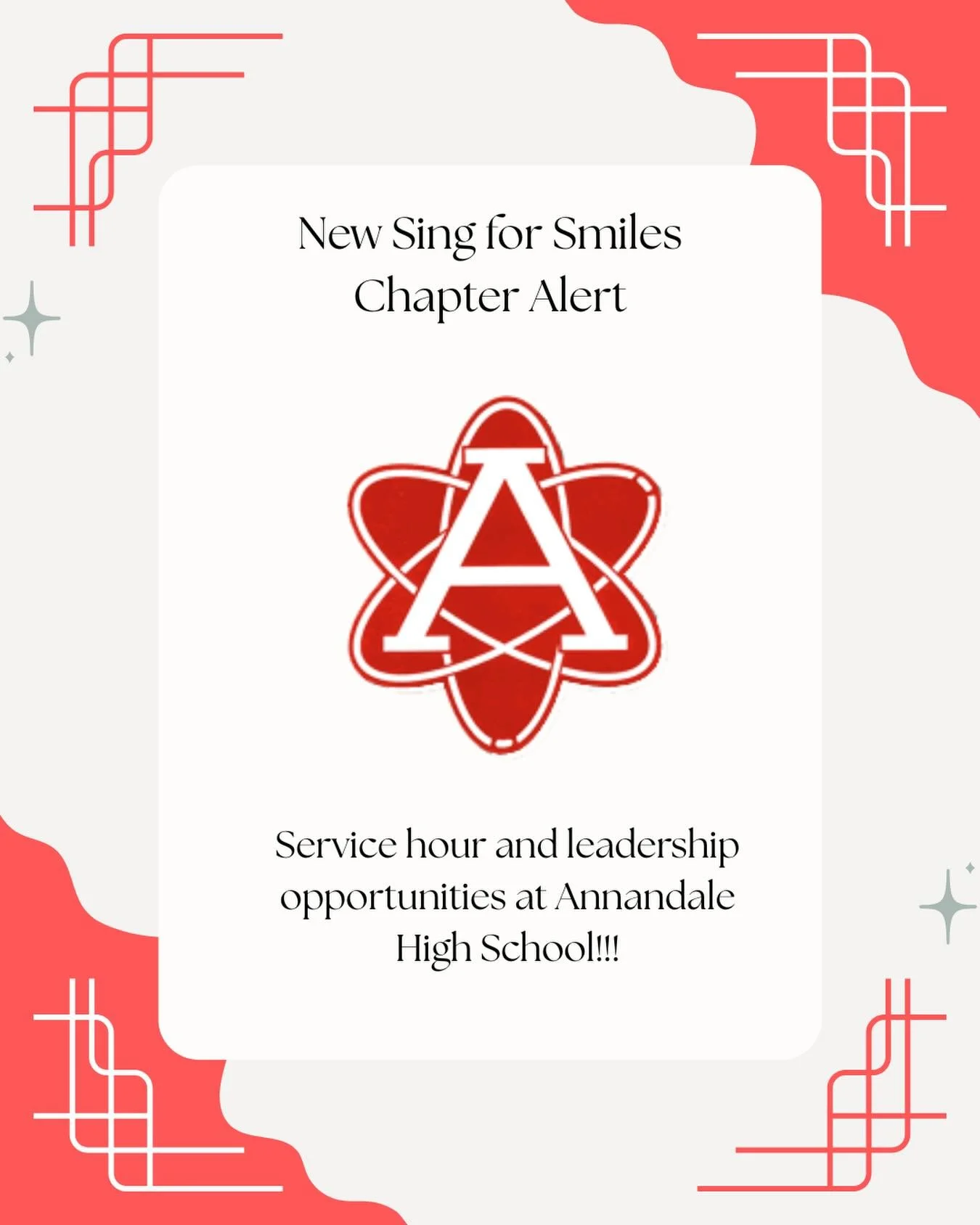 So excited to announce that we have branched out from Woodson to two new schools!! Any motivated volunteer in the dmv can be apart of Sing for Smiles!