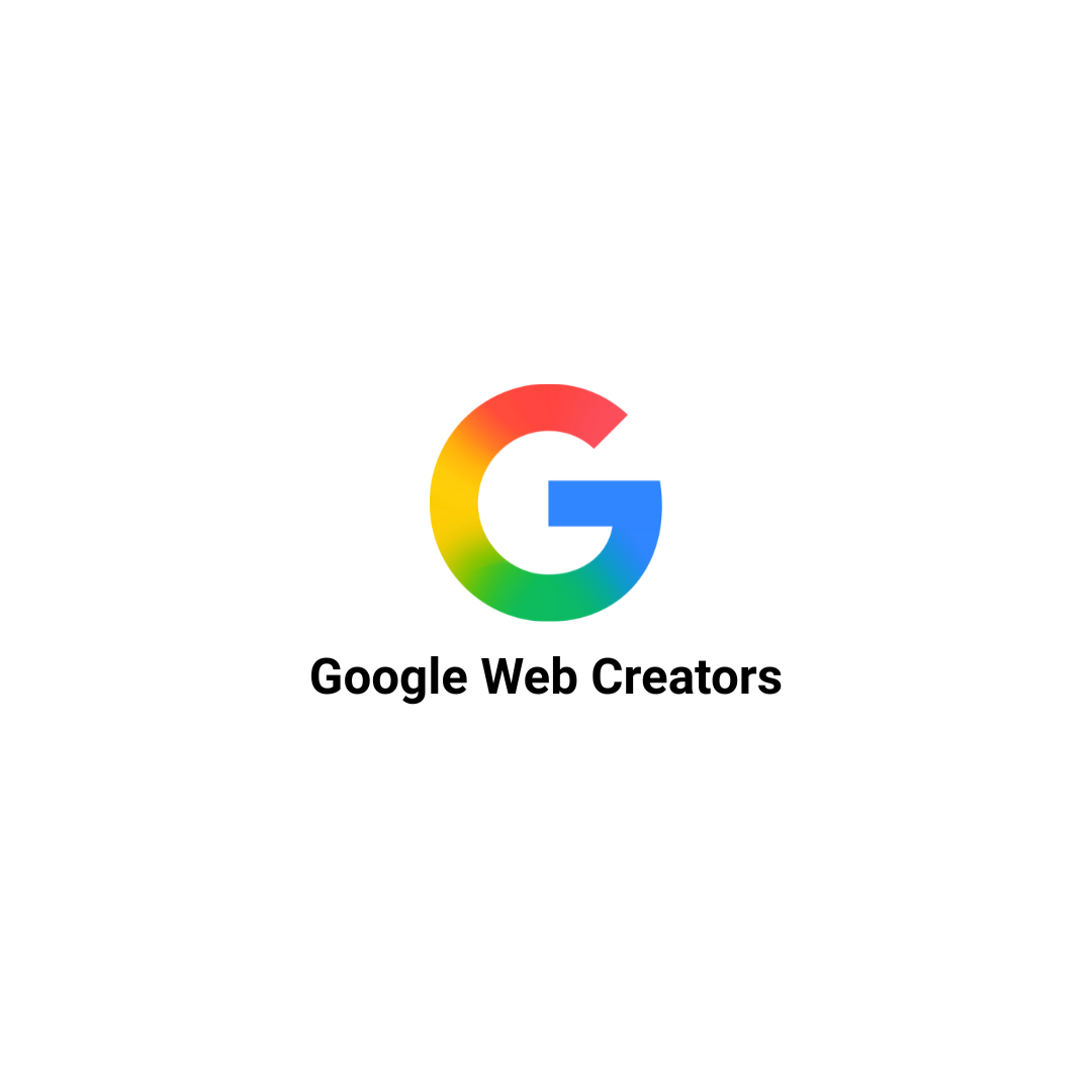Google logo with a rainbow-colored G and the text 'Google Web Creators' beneath it.