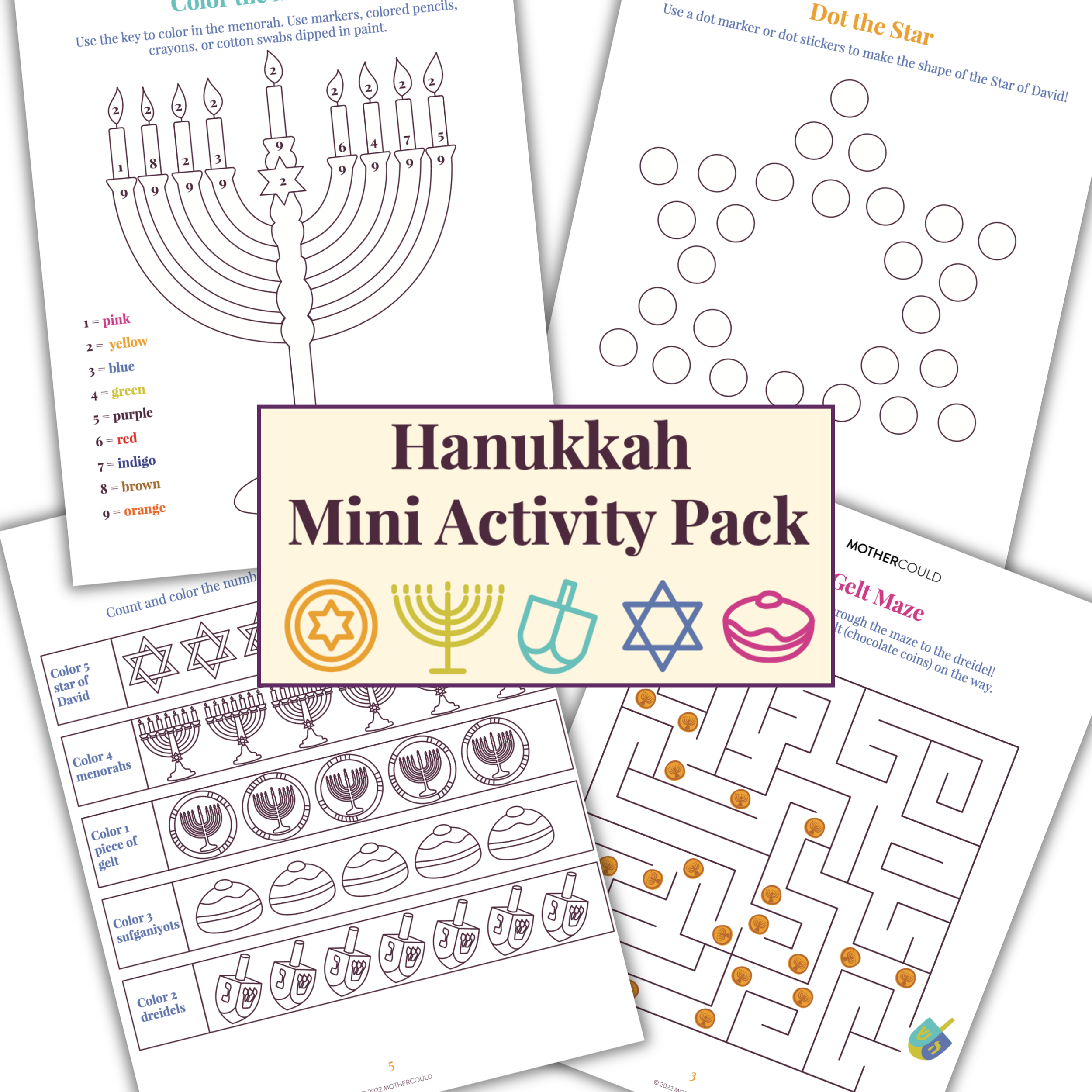 Hanukkah Mini Activity Pack