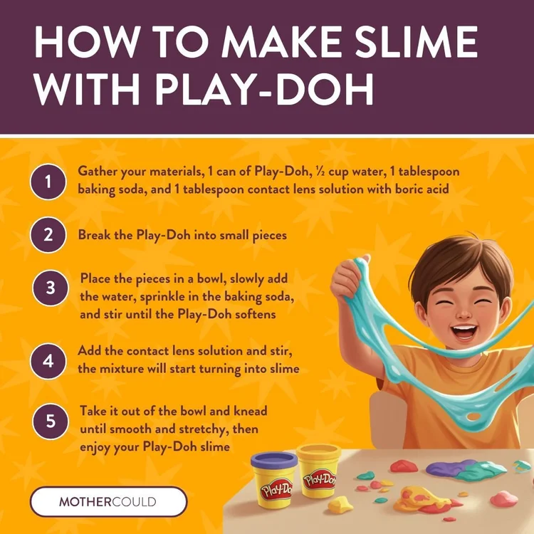 How to Make Slime Out of Play-doh: the Secret to Super Stretchy Slime ...