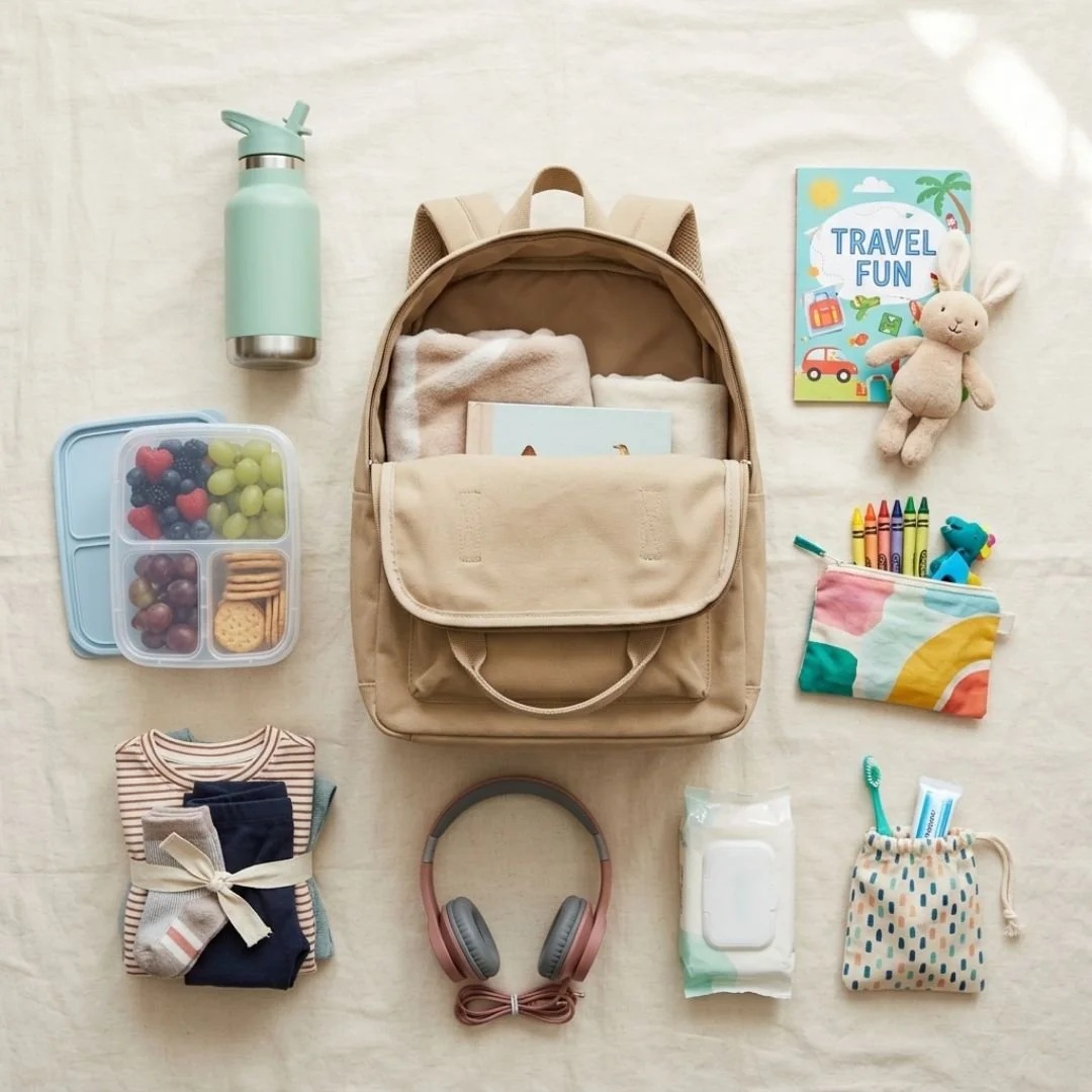 WHAT TO PUT IN A KID’S TRAVEL BAG: EASY ESSENTIALS