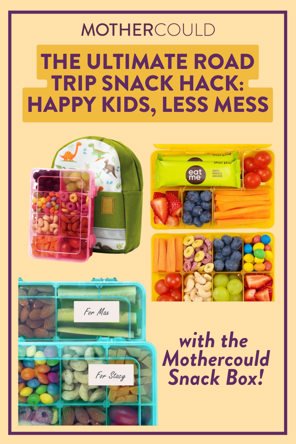 Best toddler road trip snack container Mothercould snack box