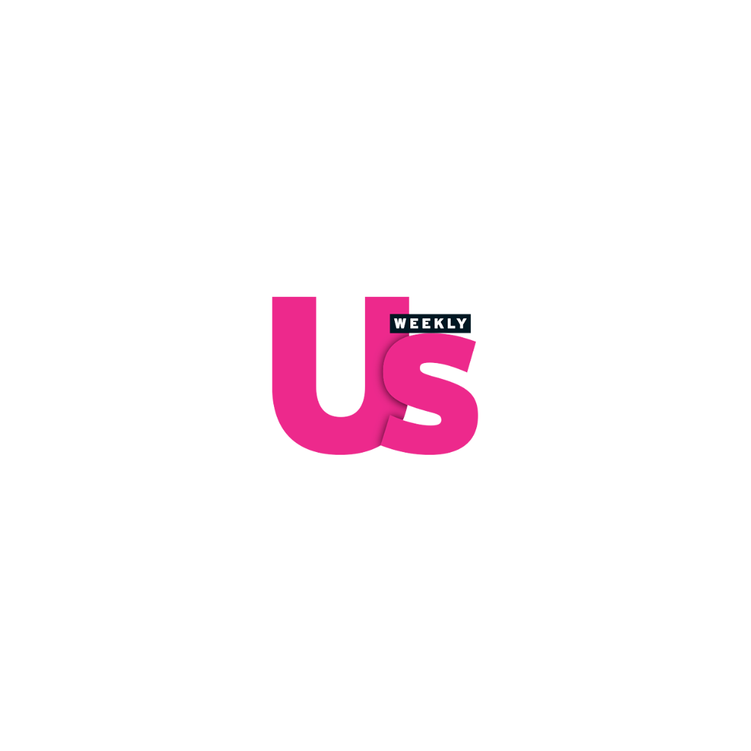 Logo for Us Weekly magazine with pink and black text on a white background.