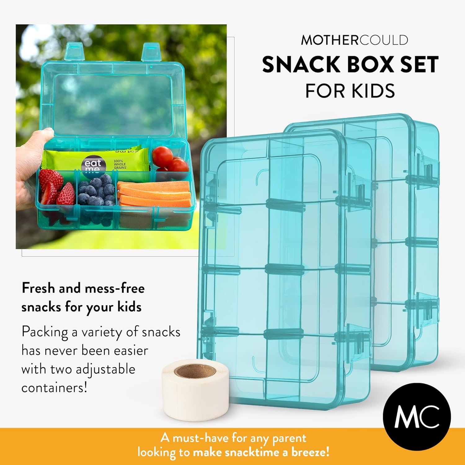 Best toddler road trip snack container Mothercould snack box