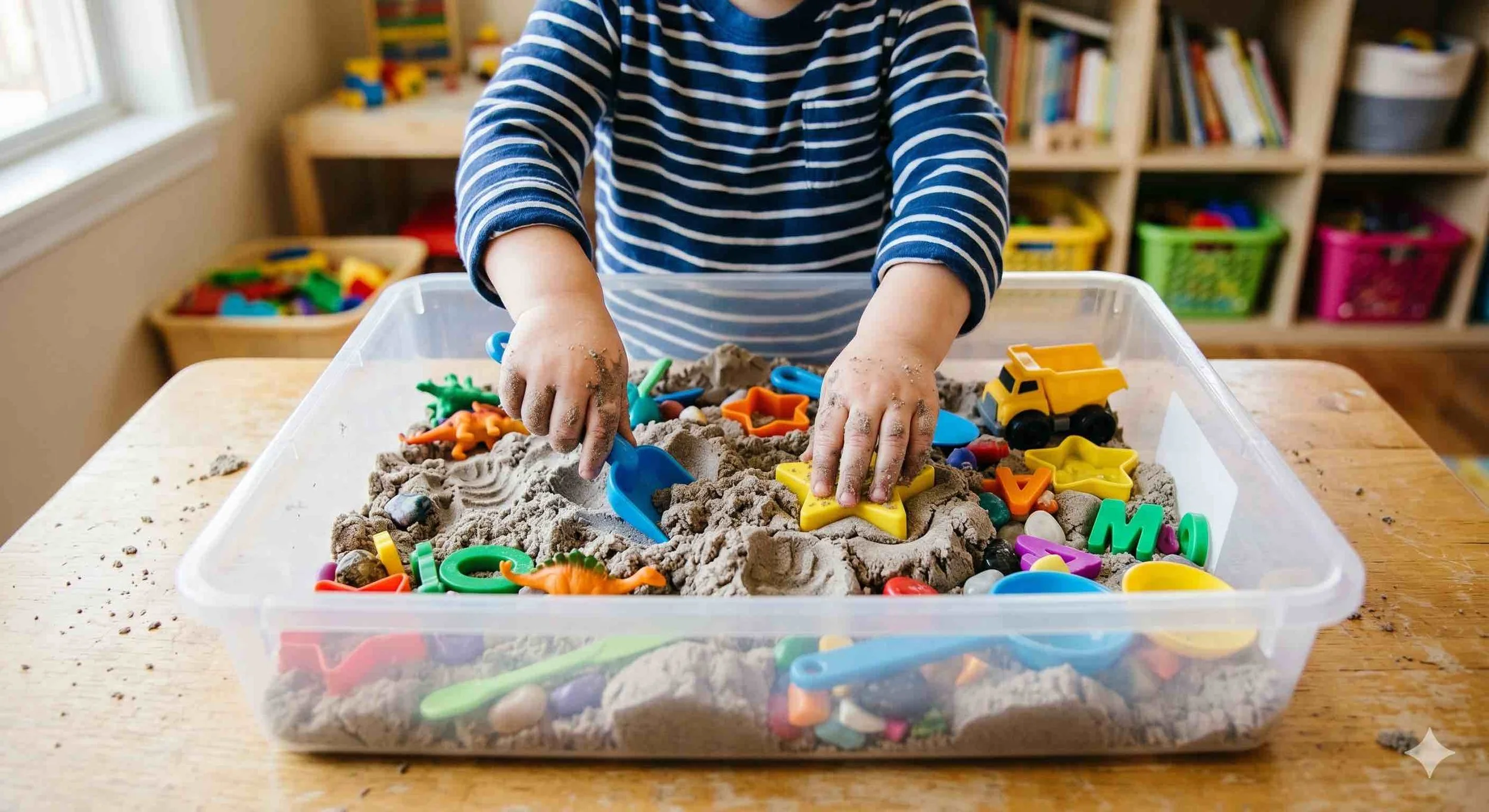 toddler-sensory-bin-activity-sand
