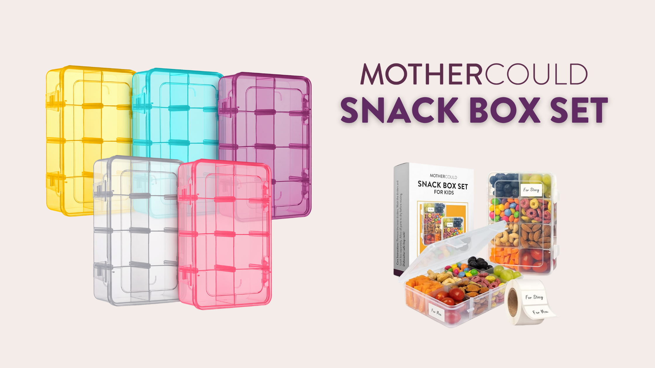 Best toddler road trip snack container Mothercould snack box