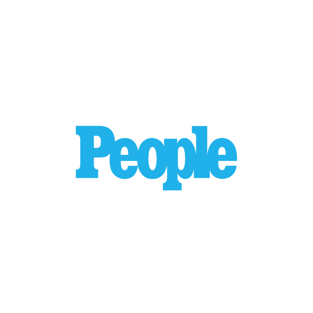 The word 'People' in bold, blue letters centered on a white background.