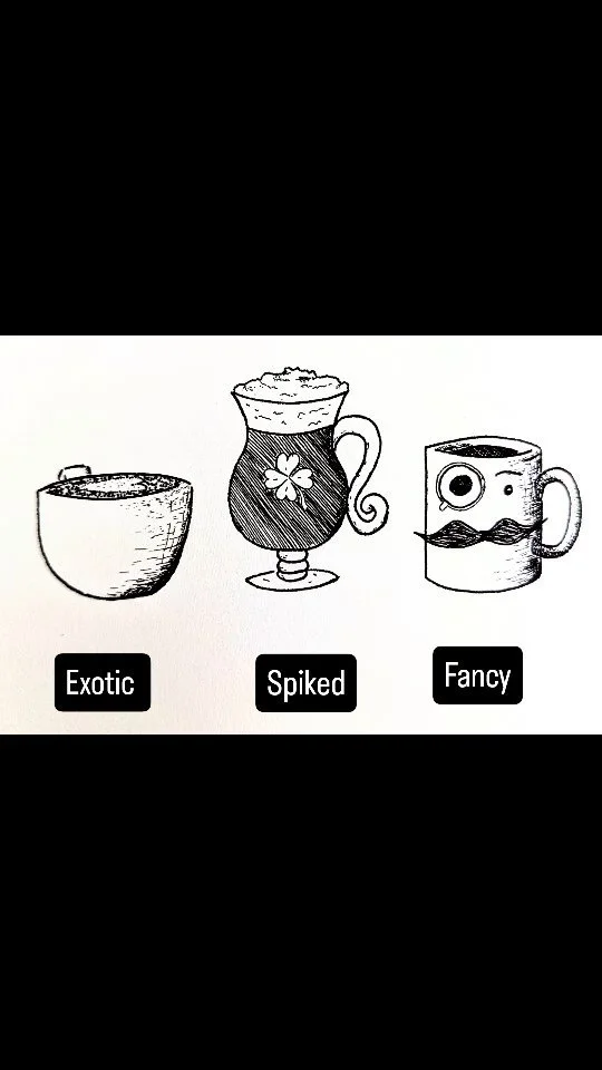 Which kind of coffee do you associate with? I'm honestly the Irish coffee...