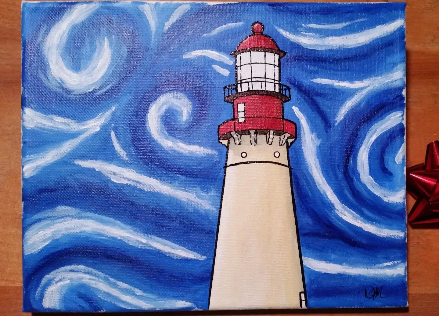 Cape May Lighthouse acrylic painting
I did this painting for my parents as one of their Christmas gifts back in 2016. I liked the impressionist clouds and the more pop art or illustrative lighthouse. Hope you like it too!

#acrylicpainting #acrylicar