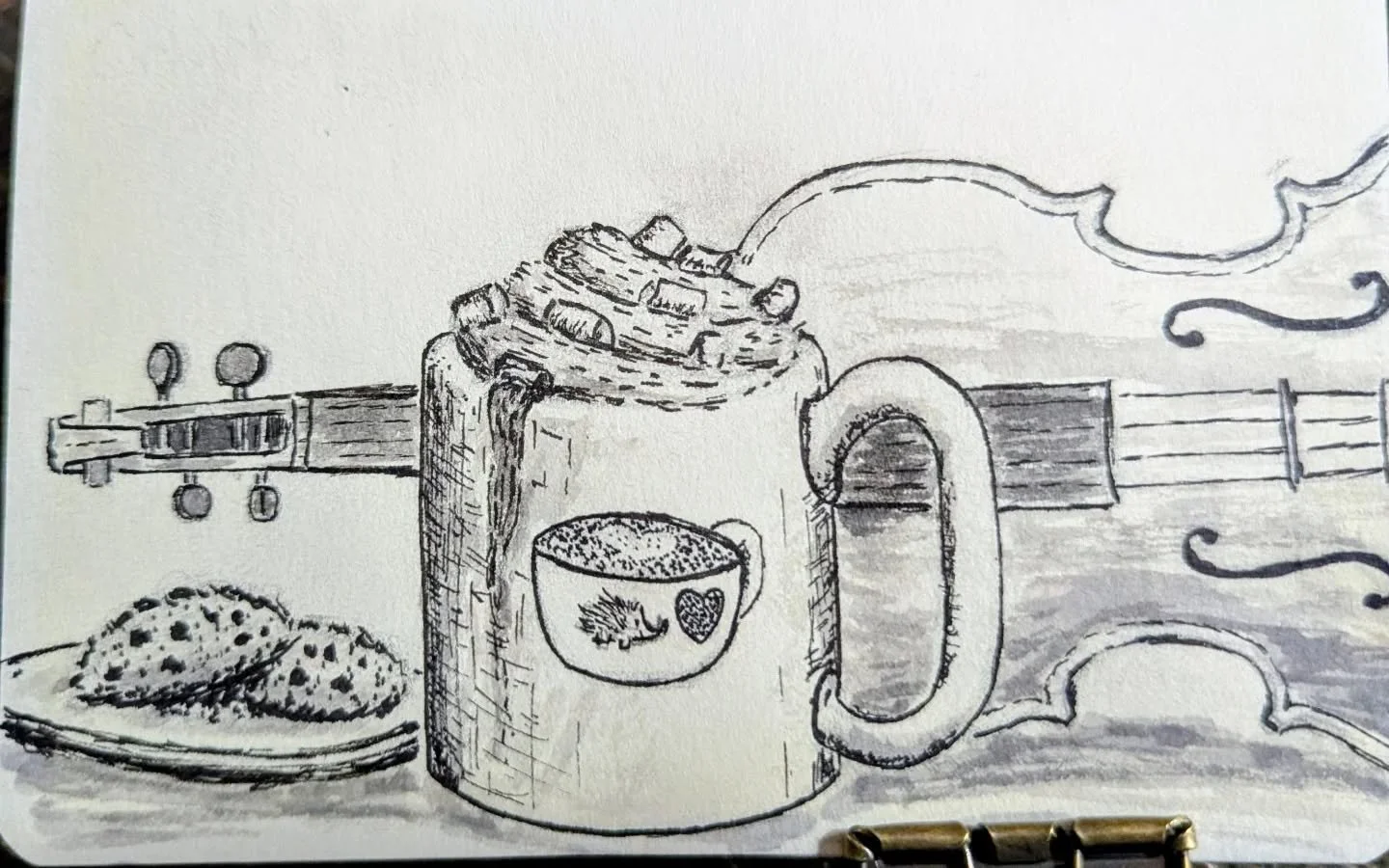 Is that a hot chocolate, mocha latte, or Irish coffee? 
...I dunno, but they all work for me ☕

Inktober 52 prompt "cozy"

@inktober 

#inkdrawing #coffeeillustration #coffeetimeart #inktober52 #inktober52cozy