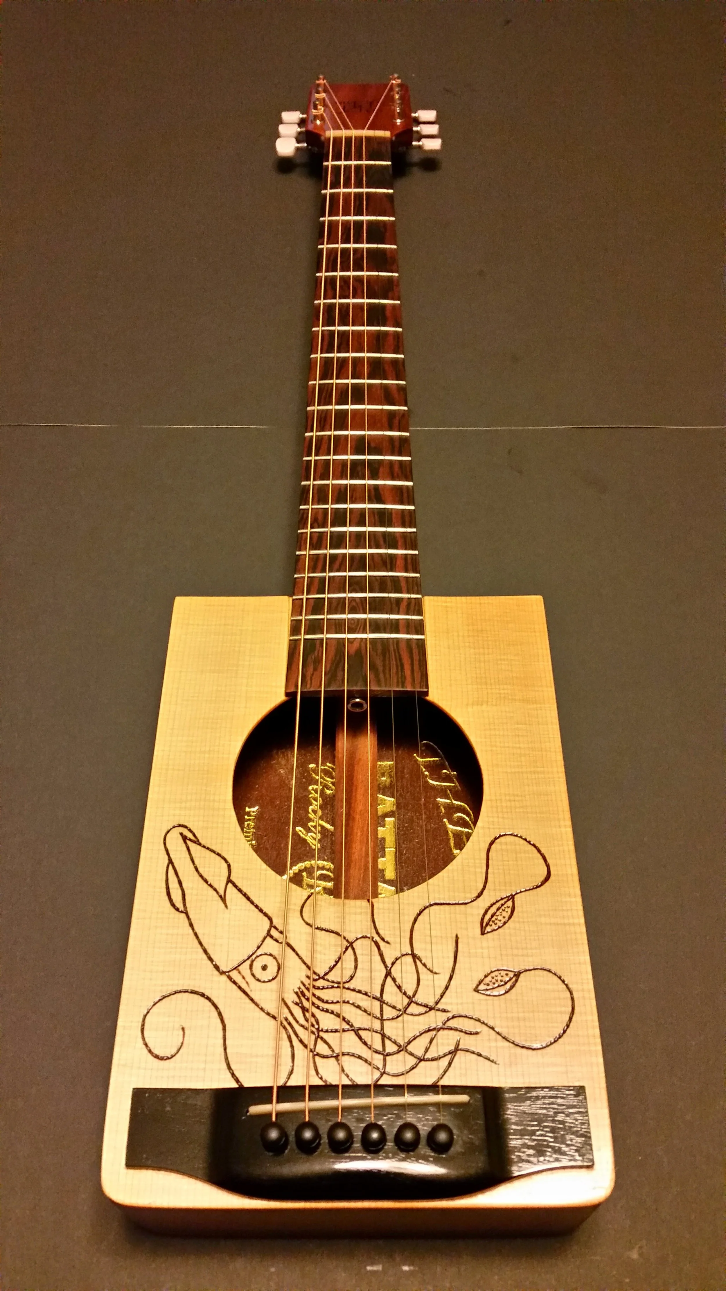 Handcrafted 6-String Cigar Box Acoustic Guitar