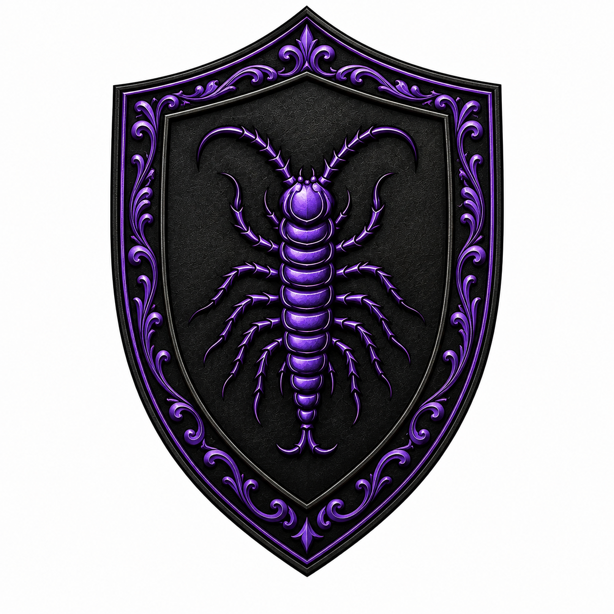 Workman's Pest Solutions Essential Shield pest control plan logo featuring a purple insect on a black shield.
