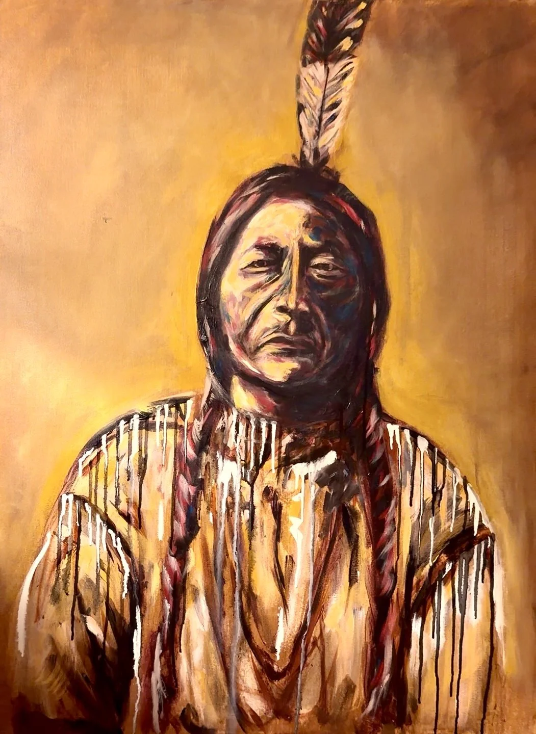 "Sitting bull" 

30x40 
Available 