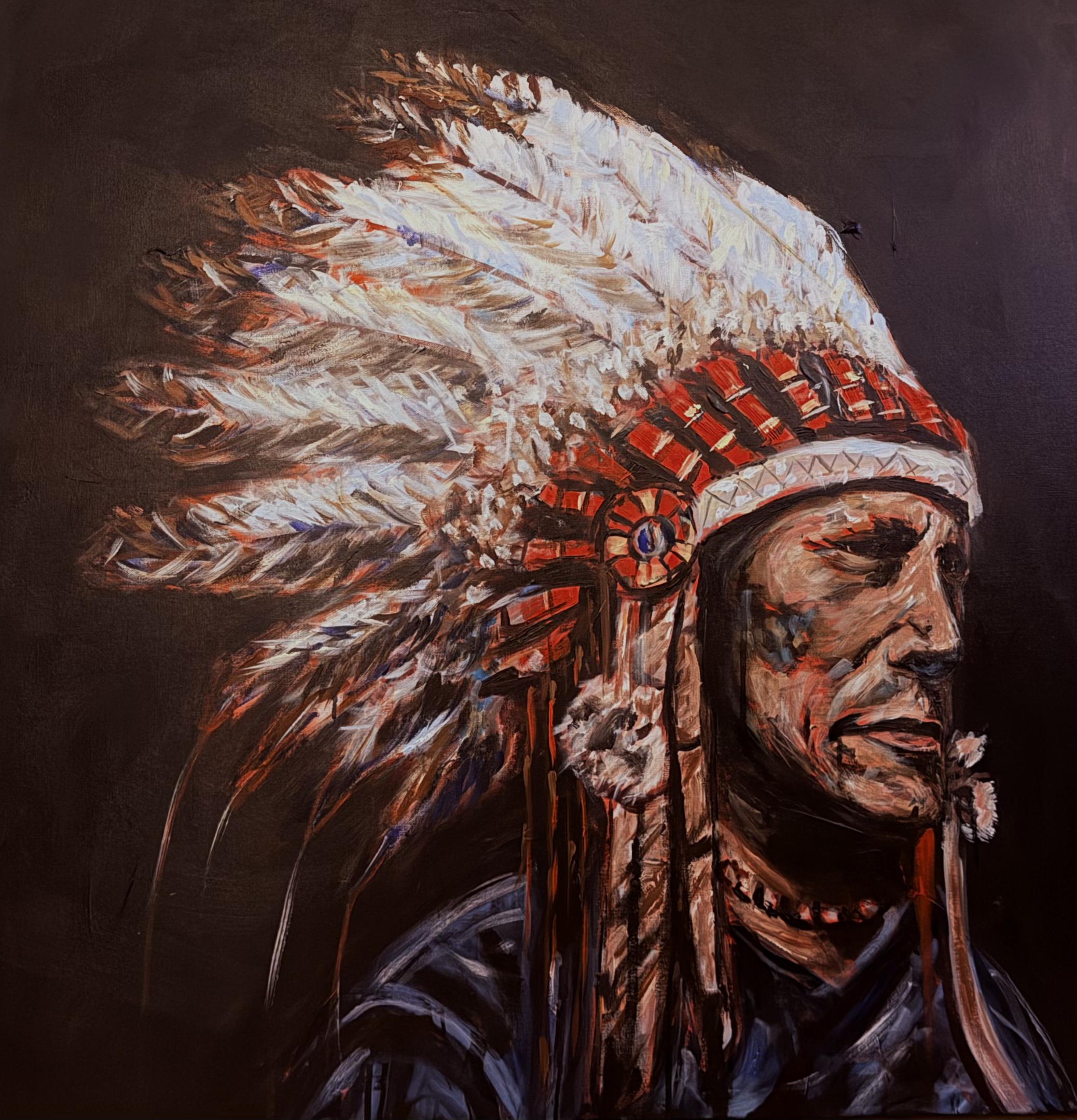 "Feathered Crown" 

36x36 
Available 