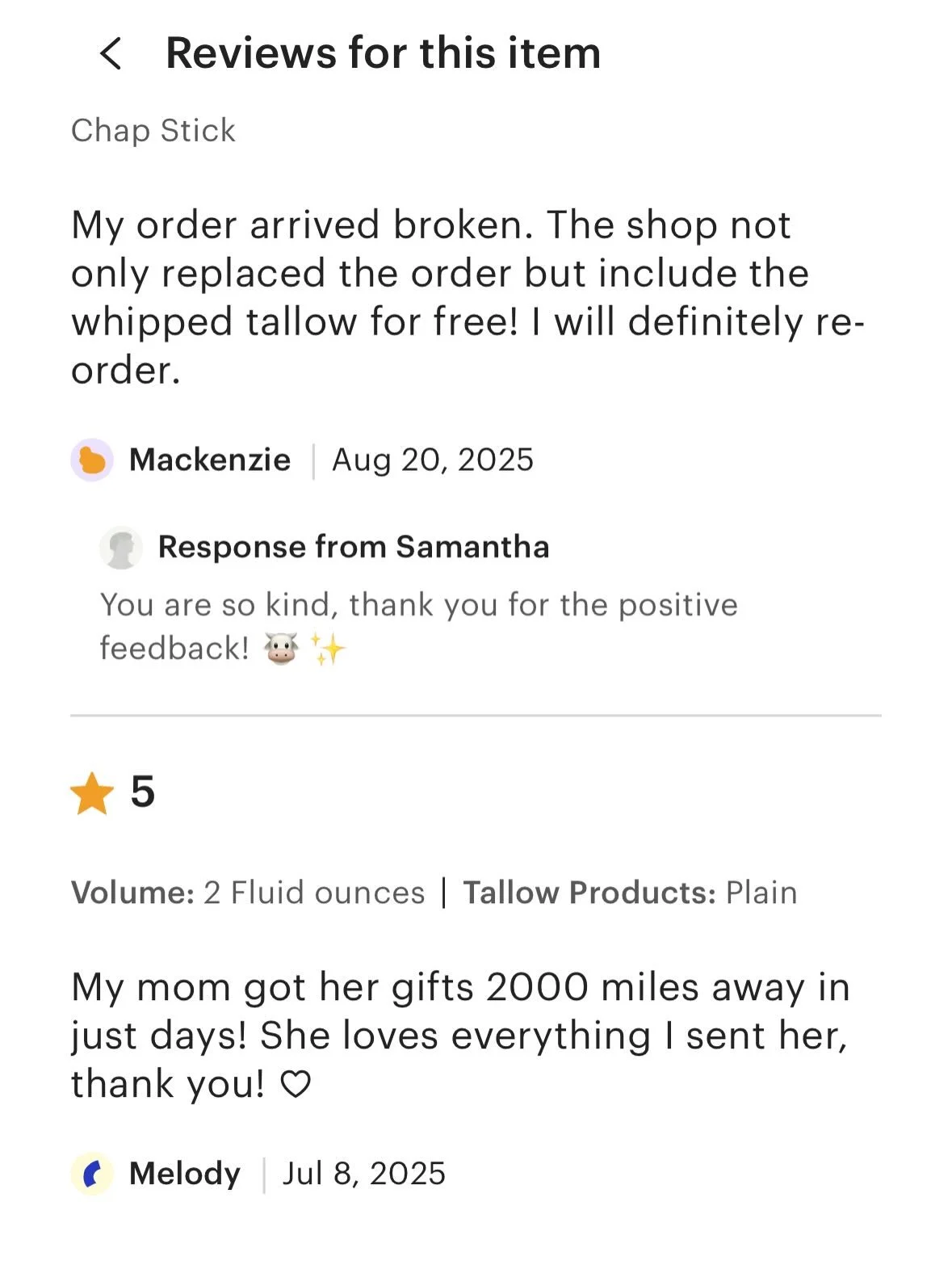 Check out what customers are saying about Treasure State Tallow 👀👀 

We can&rsquo;t say thank you enough for every single review! We appreciate the time you took out of your day to give feedback on our products. Thank you for sharing your opinions 