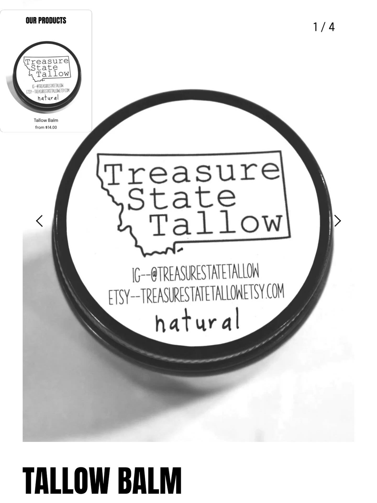 We are transitioning from ETSY to our website and we&rsquo;d love for you to follow along and visit us at&mdash; 

www.treasurestatetallow.com

Shopping direct from our website will save you shipping costs if your order is $25+. Come visit, read abou