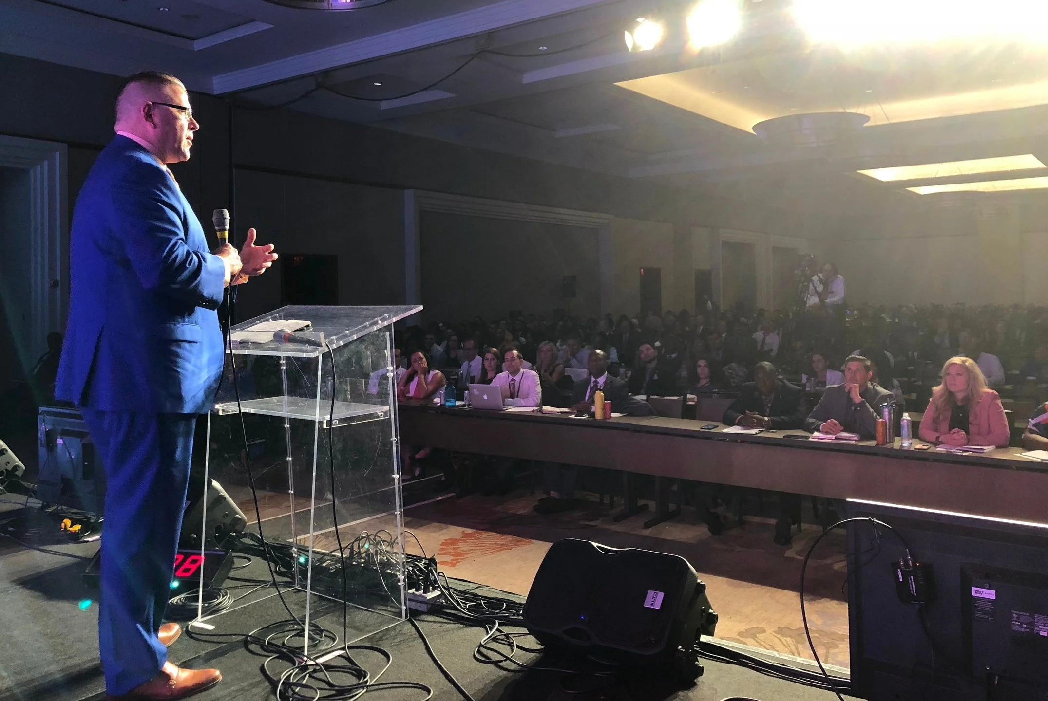 Noble Gibbens presenting importance of EQ