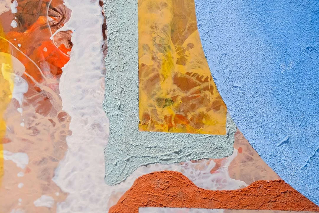  Perceptions of Control   (detail)  
Organic pigments and acrylic on pumice over acrylic on panel 
36 x 48 in.  
2024