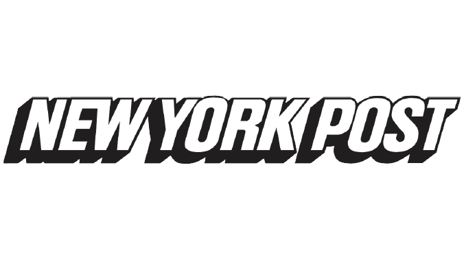 The logo of the New York Post in black and white with bold uppercase text.