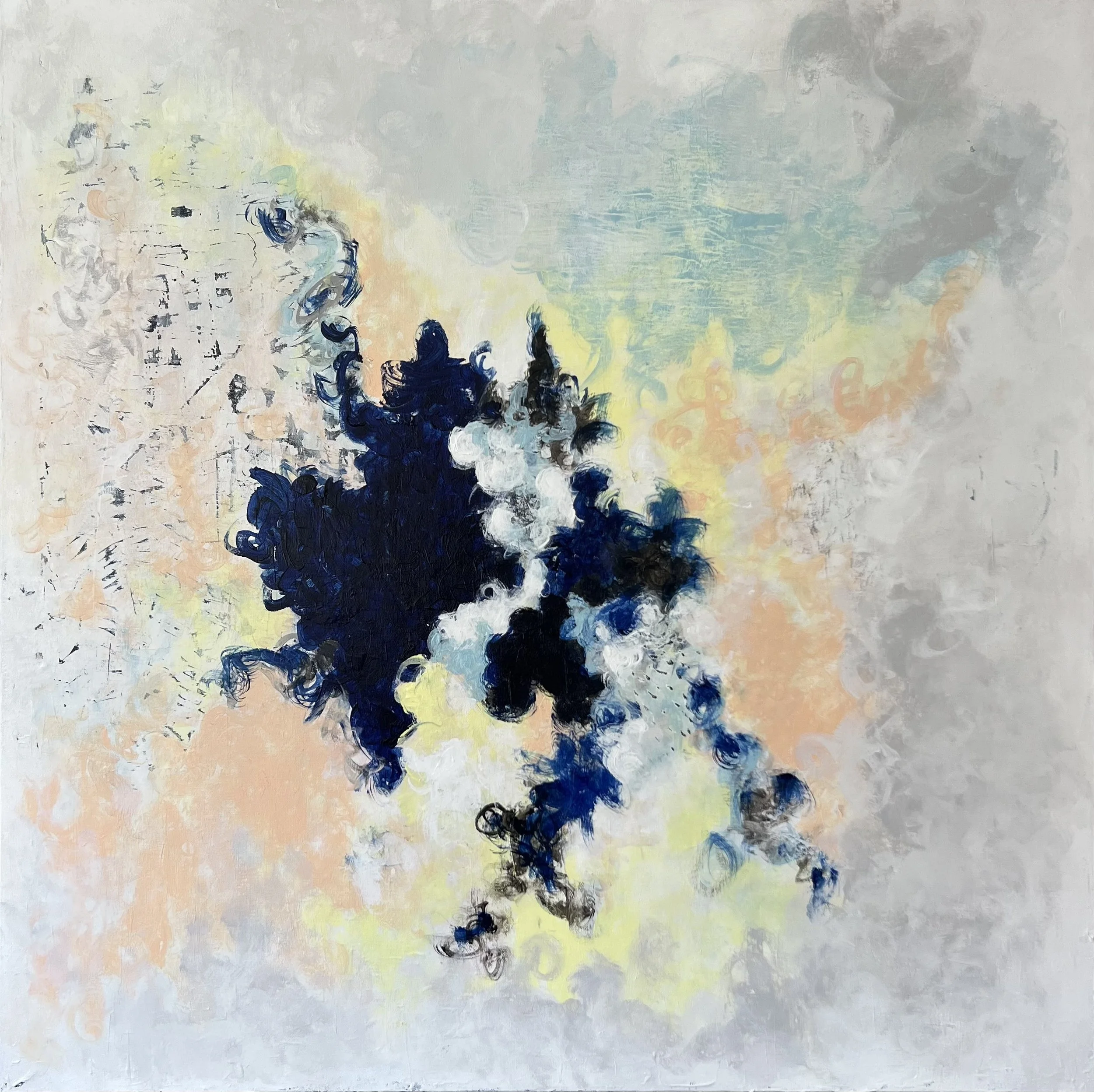 FRAGMENTS - Acrylic on Canvas - 36" x 36"