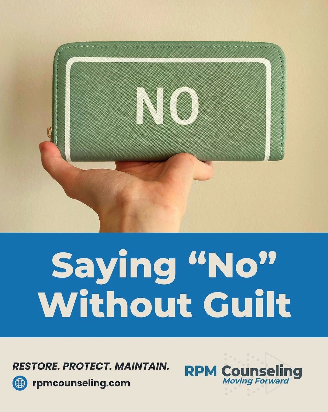 Boundaries aren&rsquo;t walls.. they&rsquo;re bridges that protect your energy. Saying &ldquo;no&rdquo; doesn&rsquo;t make you unkind. It makes space for the things that truly matter.

Book your free consultation here: https://www.rpmcounseling.com

