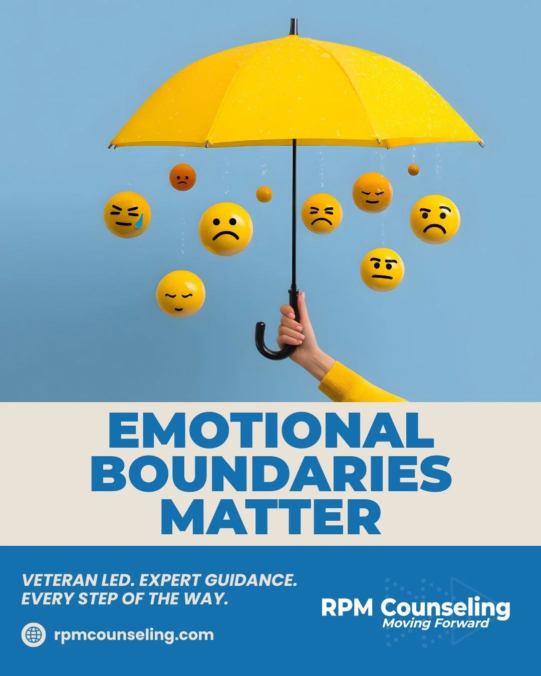 You&rsquo;re not responsible for managing other people&rsquo;s feelings. Emotional boundaries protect your mental health. 

Book your free consultation here: https://www.rpmcounseling.com

#RPMCounseling #StressManagement #AwarenessTools #MentalWelln