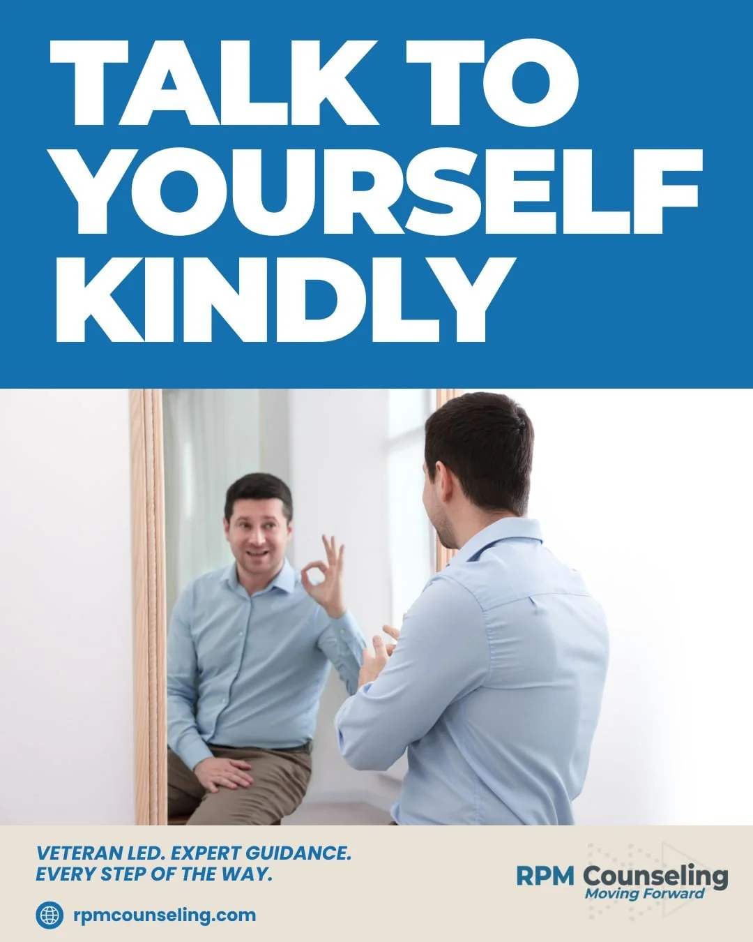 How you speak to yourself shapes how you cope. Kindness supports healing. #SelfCompassion #MentalHealthCare #NoFluffTherapy 

Practice gentler self-talk today. 

Book your free consultation here: https://www.rpmcounseling.com