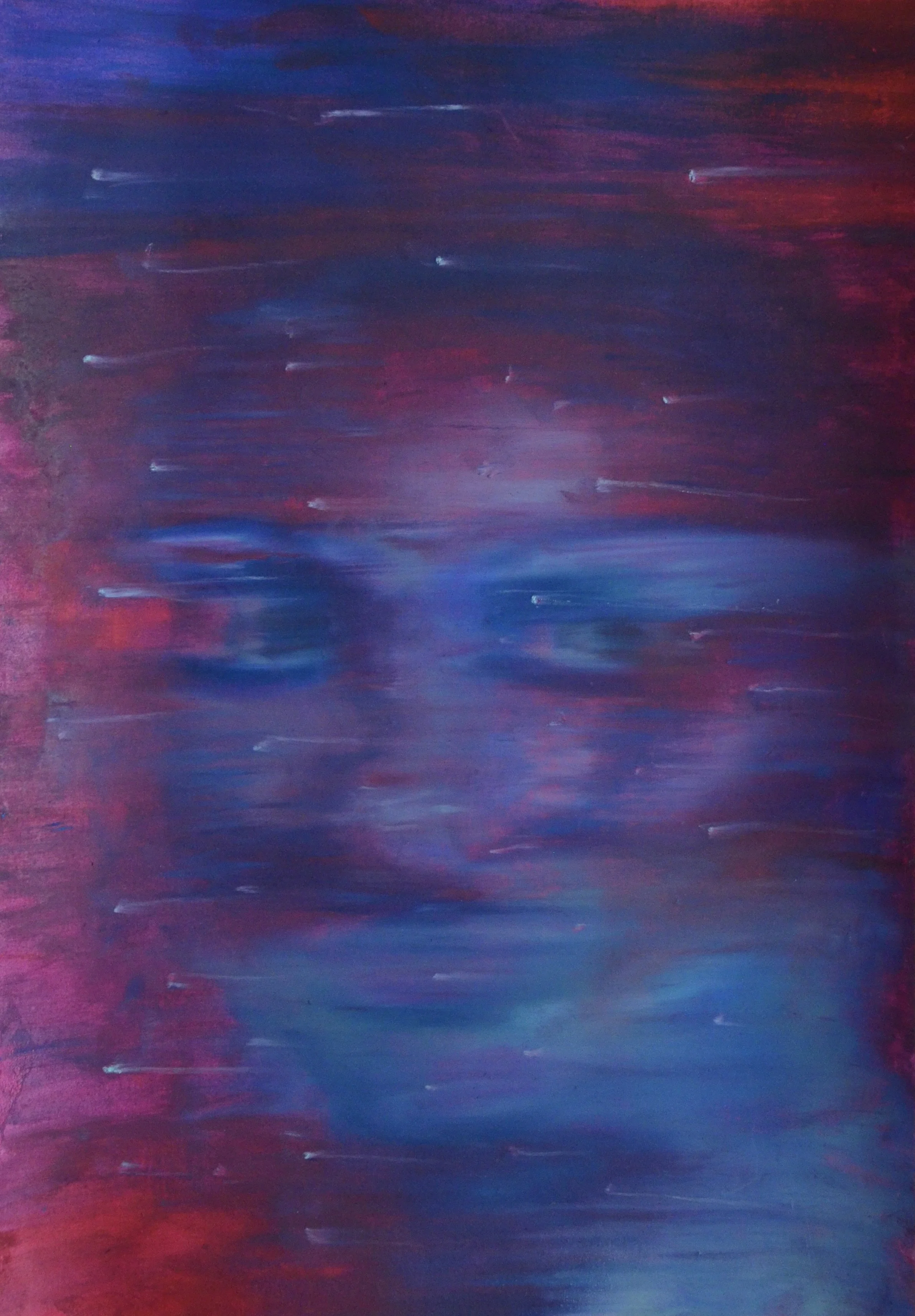 Stranger in the rain
29,7cm x42,0cm
Oil sticks on paper