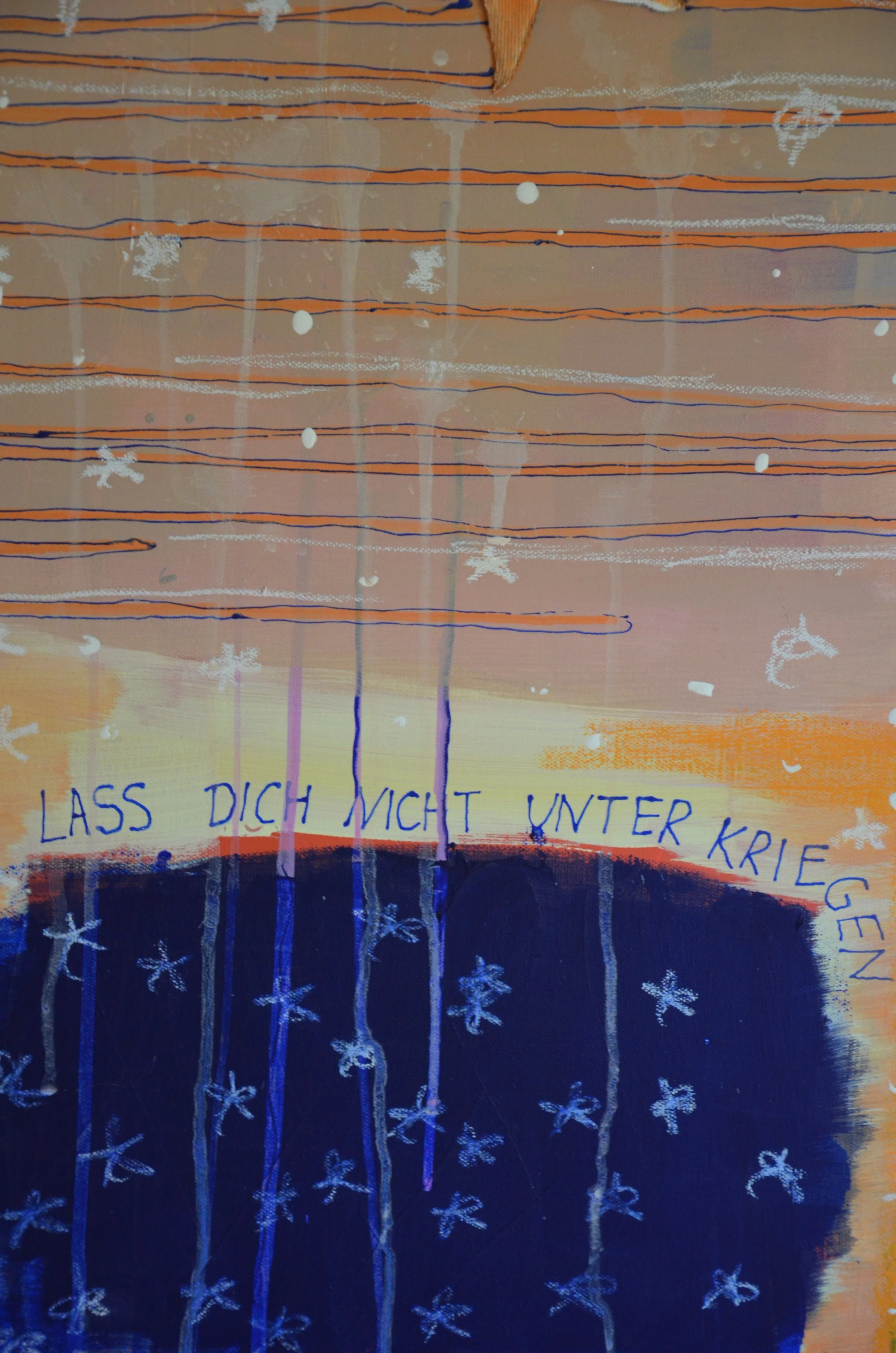 Lass dich nicht unterkriegen
70x35cm
Acrylics on canvas
