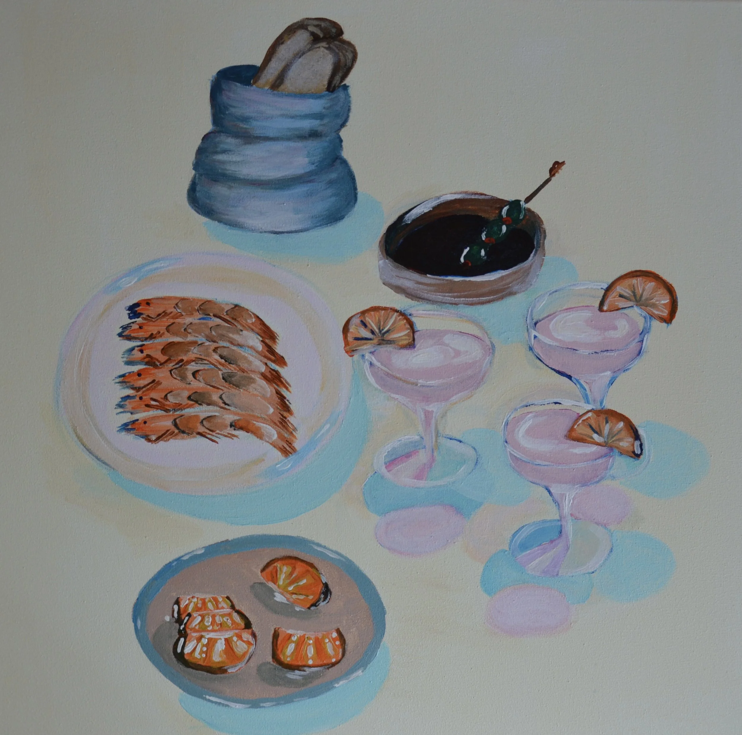 Diner de filles
50x50cm
Acrylics on canvas

