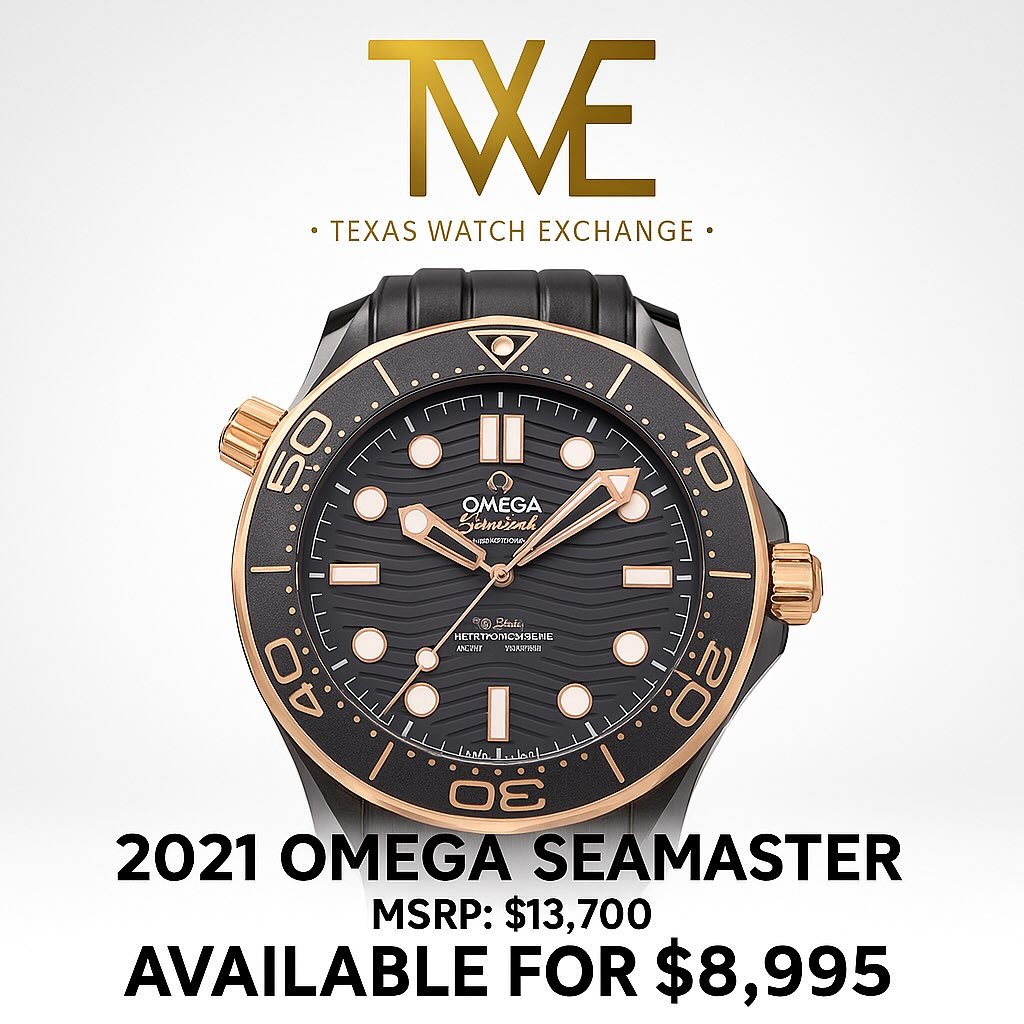 SOLD!

🌊 OMEGA SEAMASTER DIVER 300M &ndash; Sedna&trade; Gold
Ref. 210.62.44.20.01.001 | 2021 | Full Set

The Seamaster is the ultimate blend of luxury and performance&mdash;and this 2021 model in 18K Sedna&trade; gold with black ceramic bezel takes