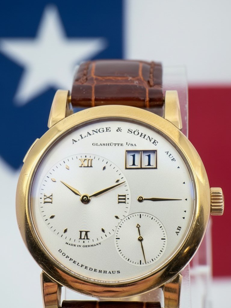 Just in. Rare availability of one of the most iconic Lange 1 models made. 101.021. DM for availability!
