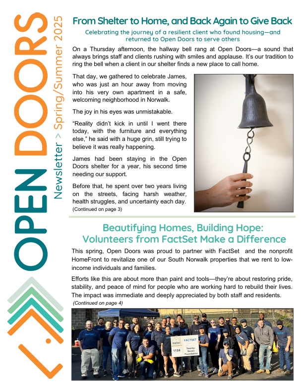 Open Doors Spring/Summer Newsletter Growth Hope and Community in Action