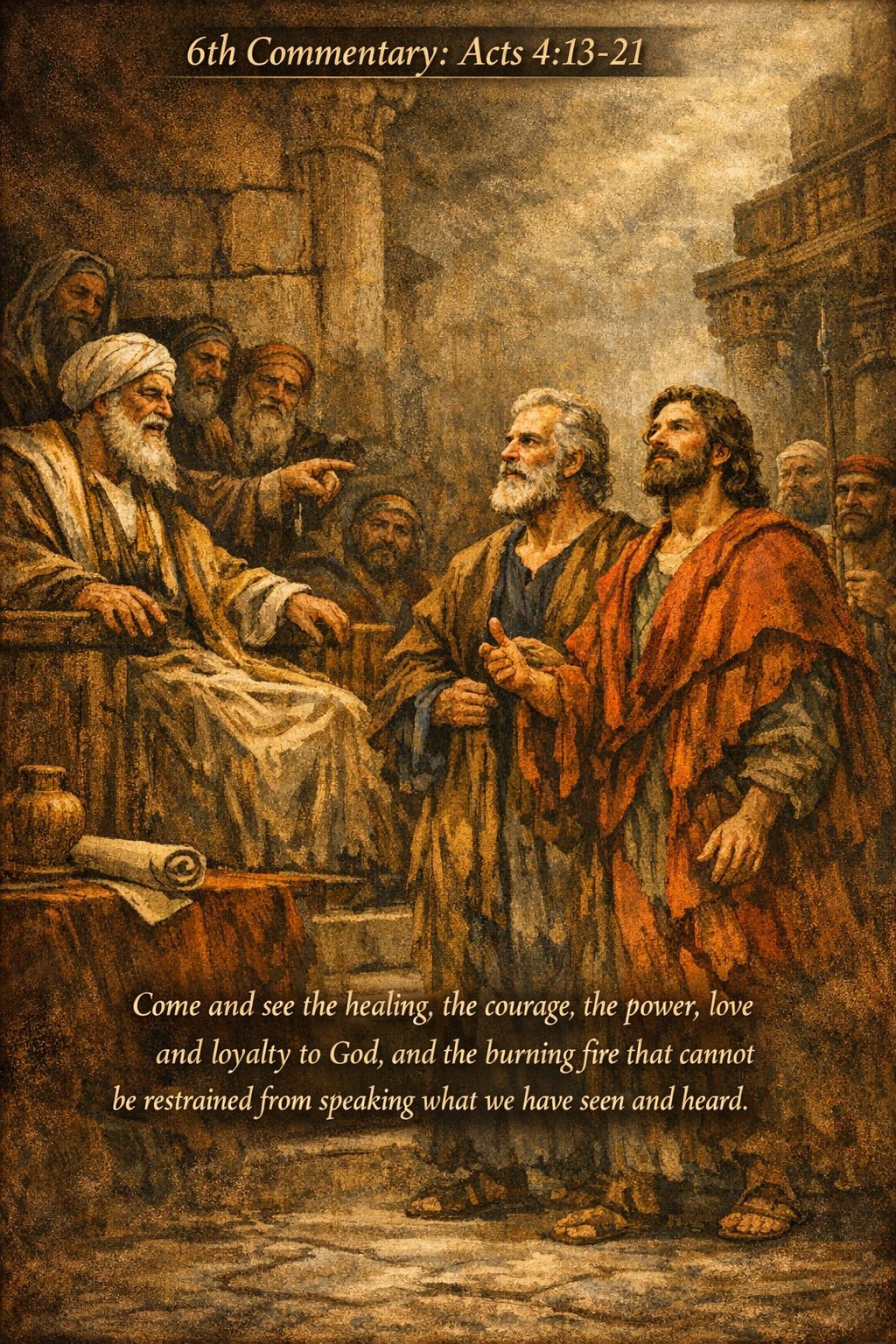 We Cannot Help but Speak: Courage Before the Sanhedrin, Acts 4:13-21