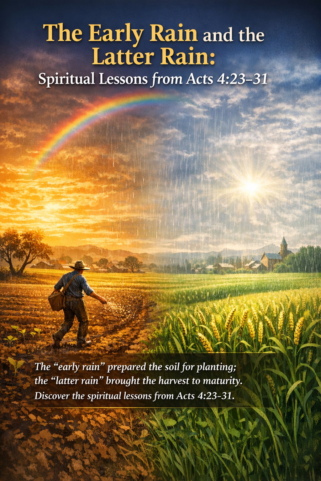 The Early and the Latter Rain: Courage and Renewal in Acts 4:23–31