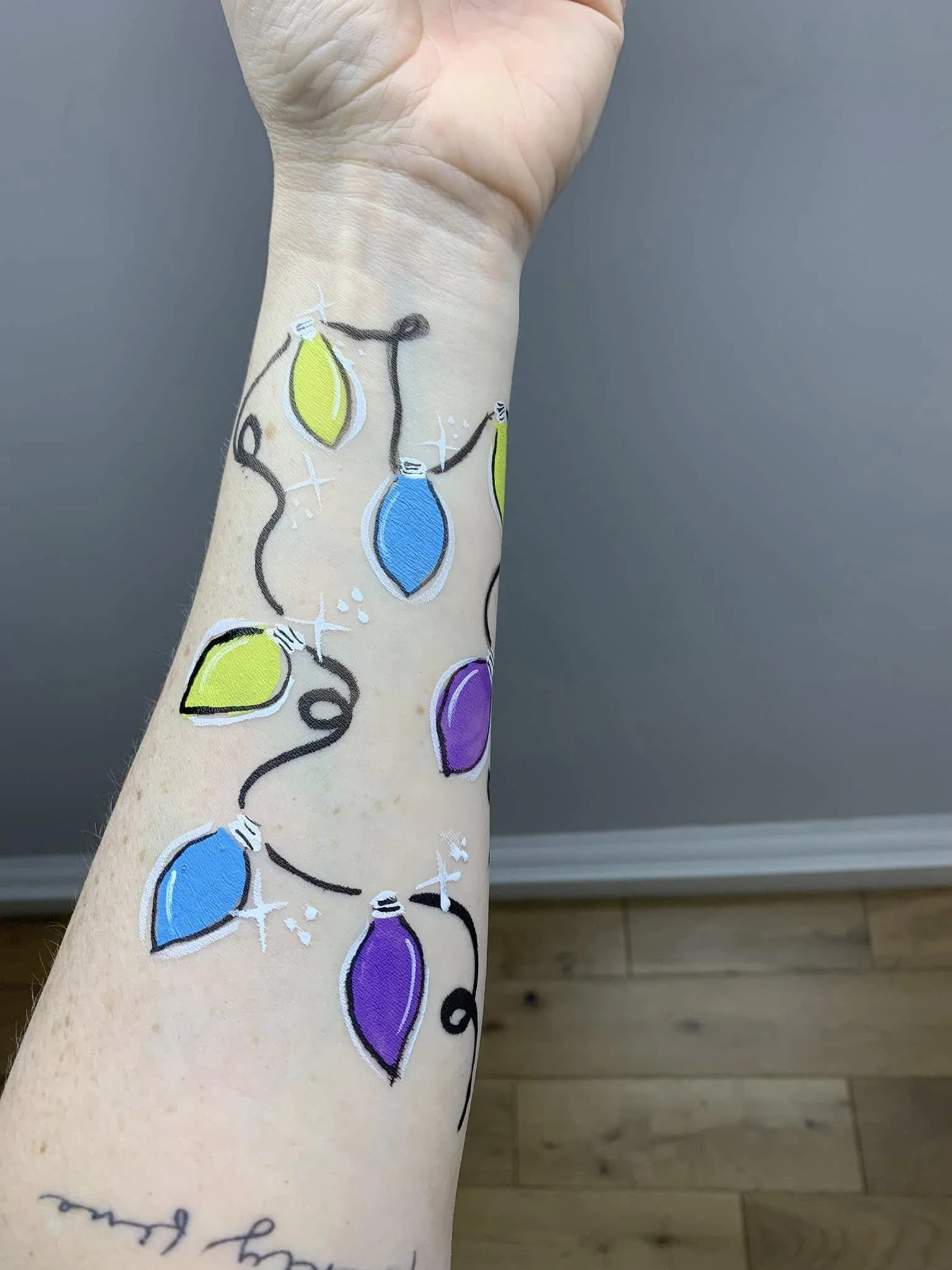 Fairy light face paint