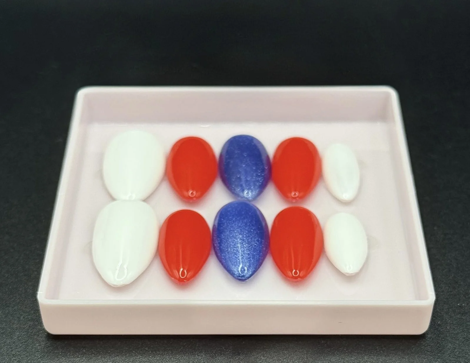 Patriotic Glam Press-On Nails