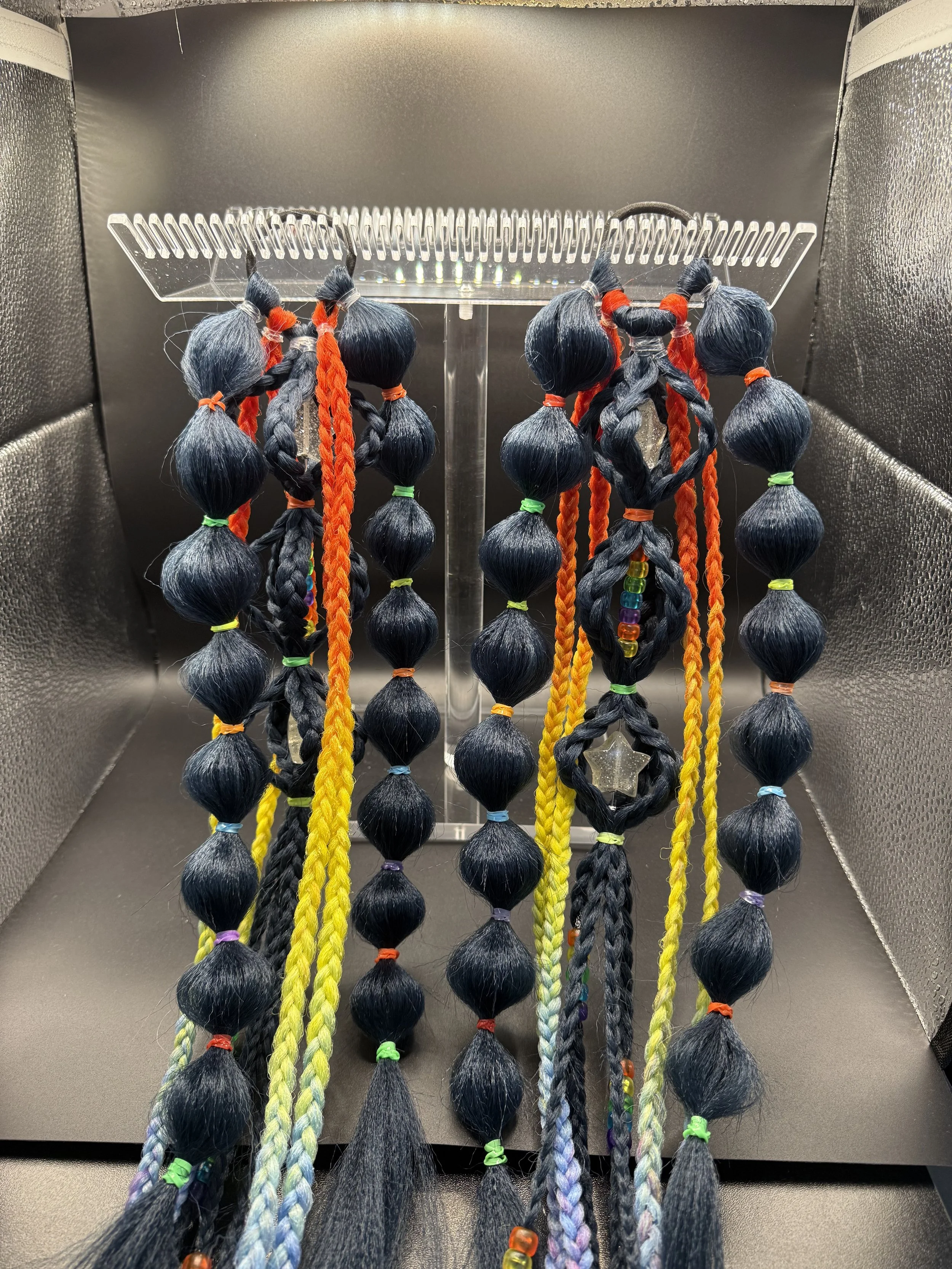 Rainbow Road Rave Braids (Doubles)