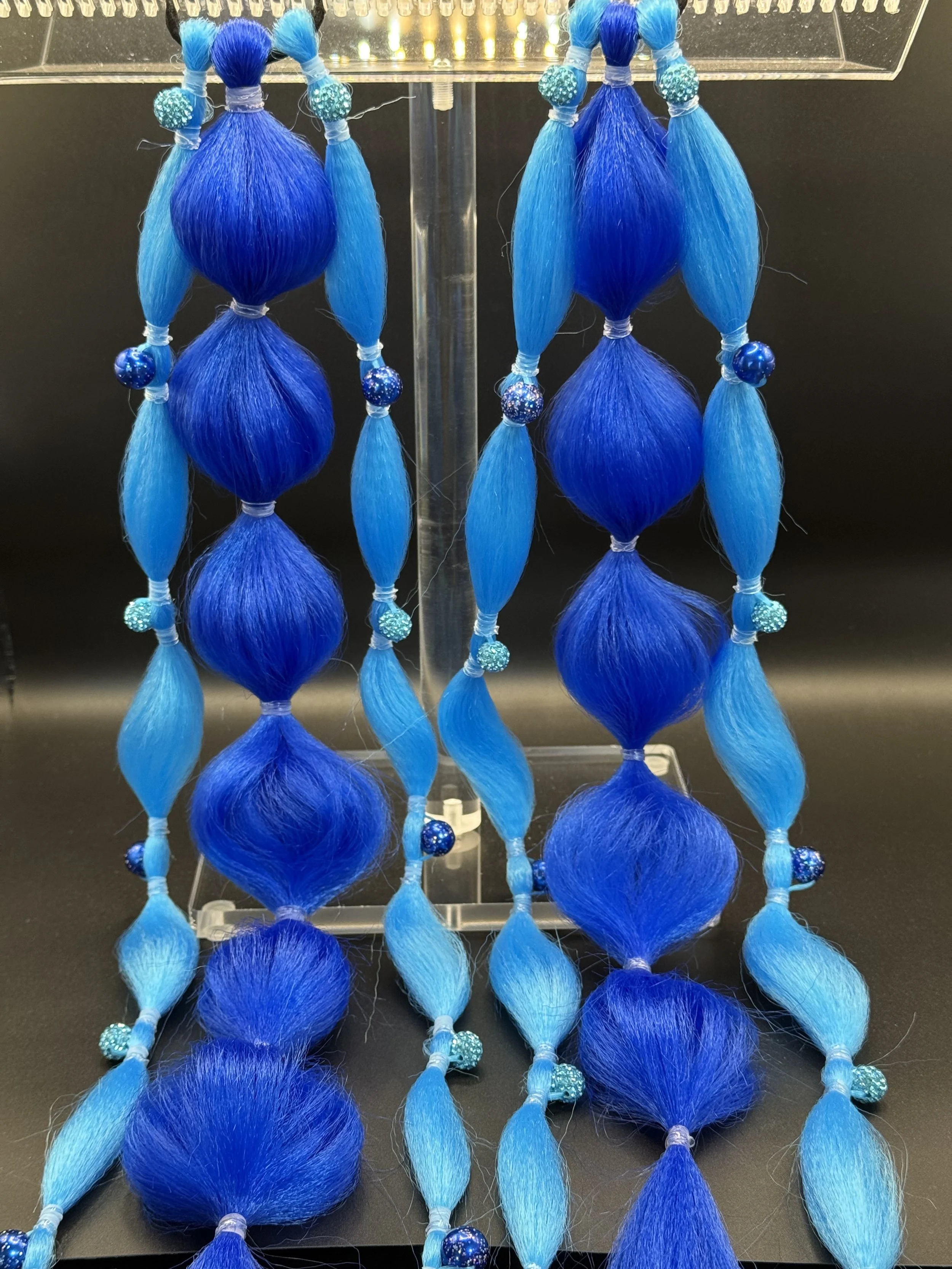 Beachy Blue Rave Braids (Doubles)