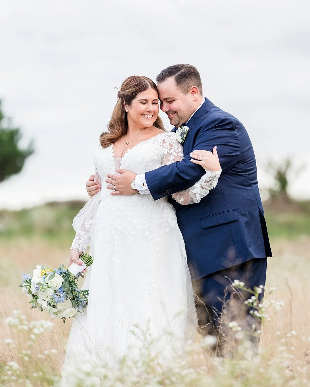 What an awesome day we had in Boston with Sam + John last week! From the cozy chapel, beautiful fall foliage, and the fun bridal party and trolley, everything about their day was so much fun to photograph. Our favorite part by far was when they asked