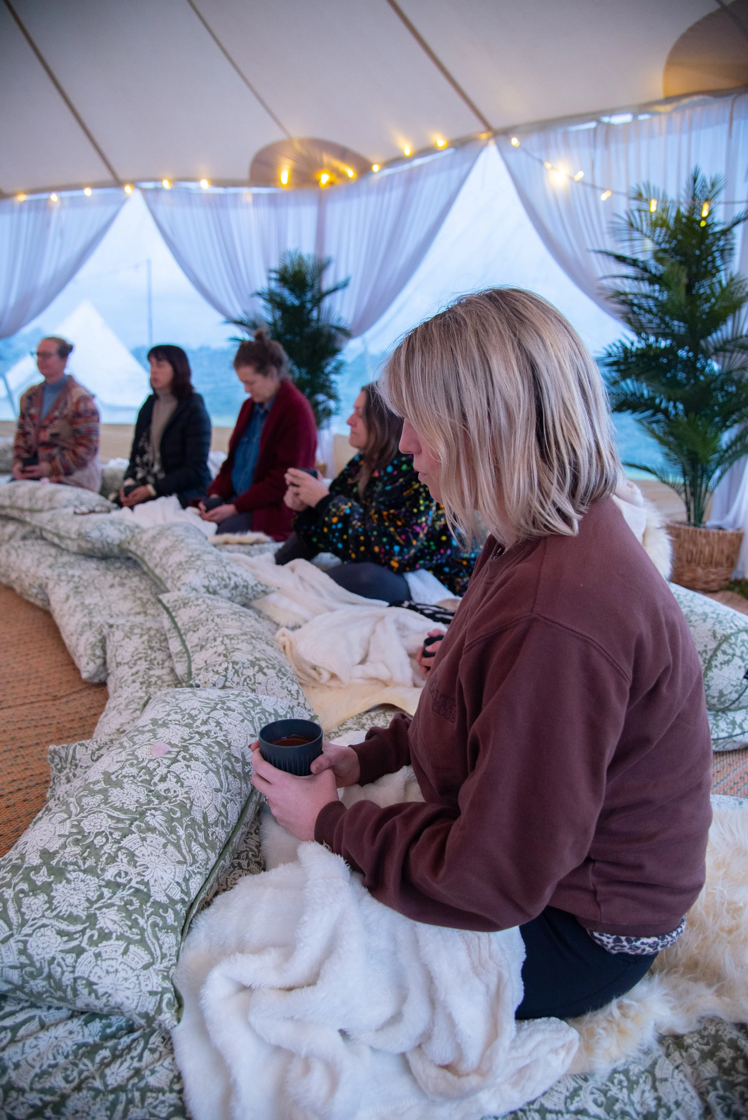 Guided meditation workshop at Heartwood Farm Byron Bay Hinterland