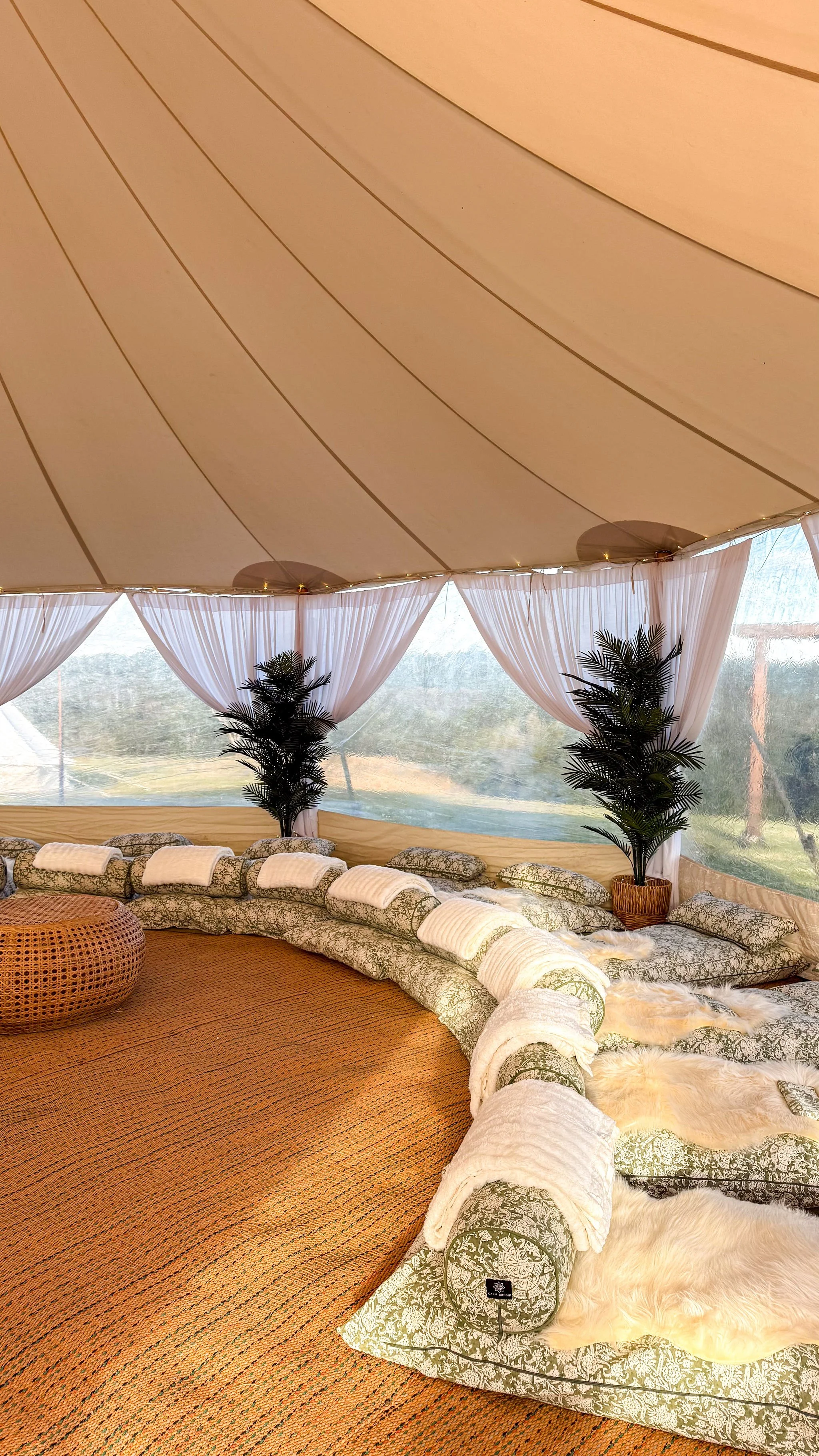 Luxury retreat gathering space at Heartwood Farm Byron Bay Hinterland.