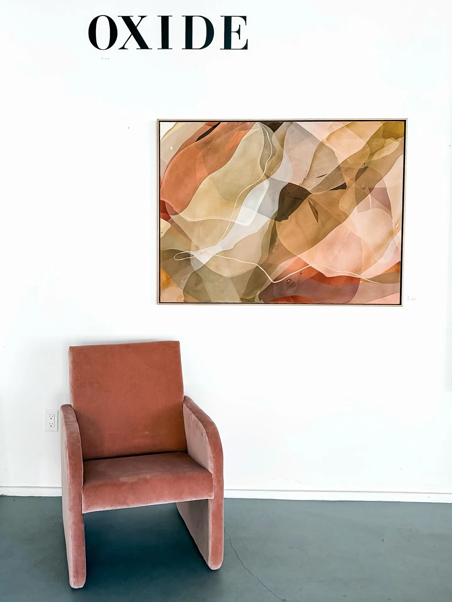 Tickled pink over these custom chairs by @studio.trovato in the gallery this week.

See them and the art IRL this weekend- our final!
Thurs-Sun, 11-6pm
2751 21st St, San Francisco 

Art
Kaleidoscope by @jaimelovejoyart 
Ember Veil by @aycaokilicoglu 